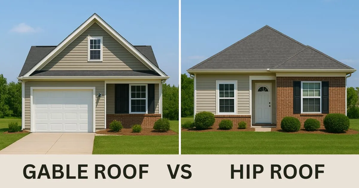 Visual Comparison of Gable vs Hip Roof Designs