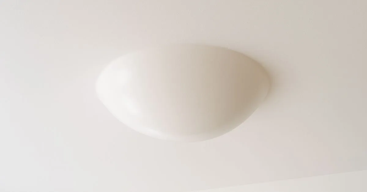 Water bubble forming on ceiling