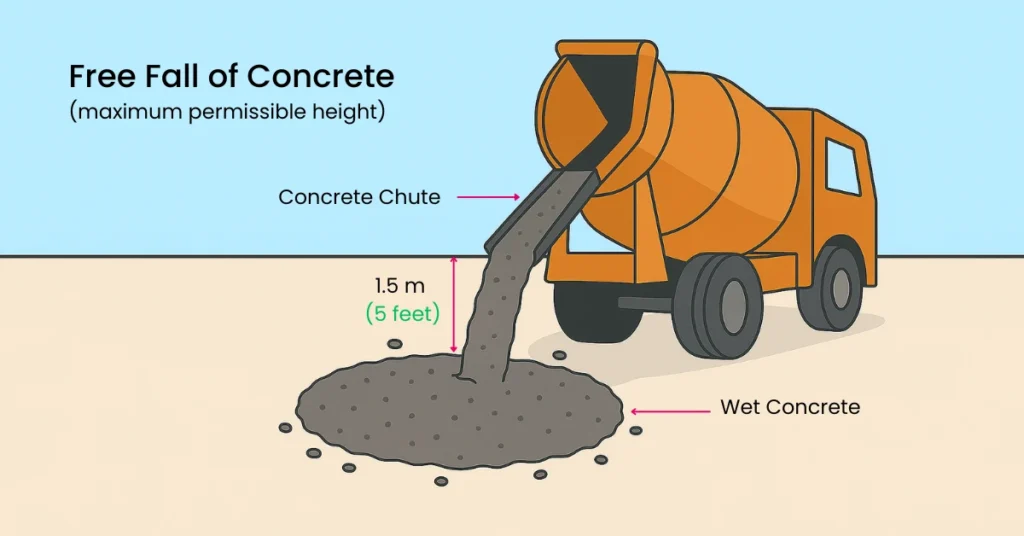 Concrete free fall limit