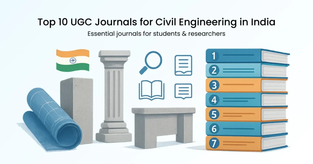 UGC approved journals for civil engineering research