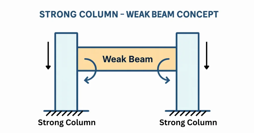 Earthquake resistant strong column weak beam diagram